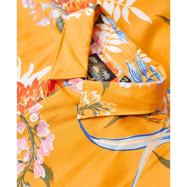 Superdry Kortærmet Skjorte Hawaiian Gul M Mand