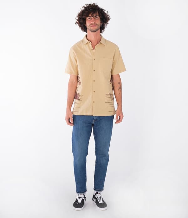 Hurley Lyhythihainen Paita Rincon Linen Oranssi L Mies