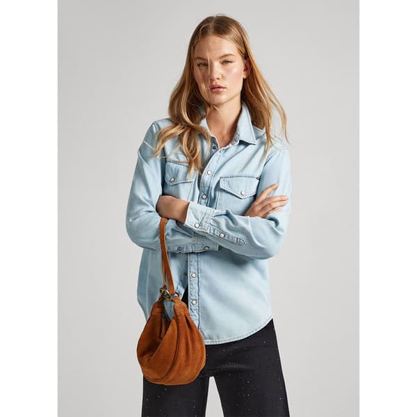Pepe Jeans Långärmad Tröja Ivy Blå M Kvinna