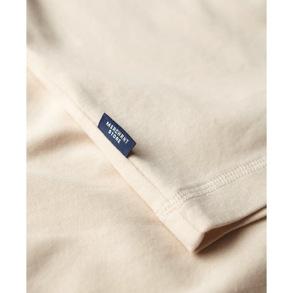 Superdry Langærmet T-shirt Merchant Grandad Beige S Mand