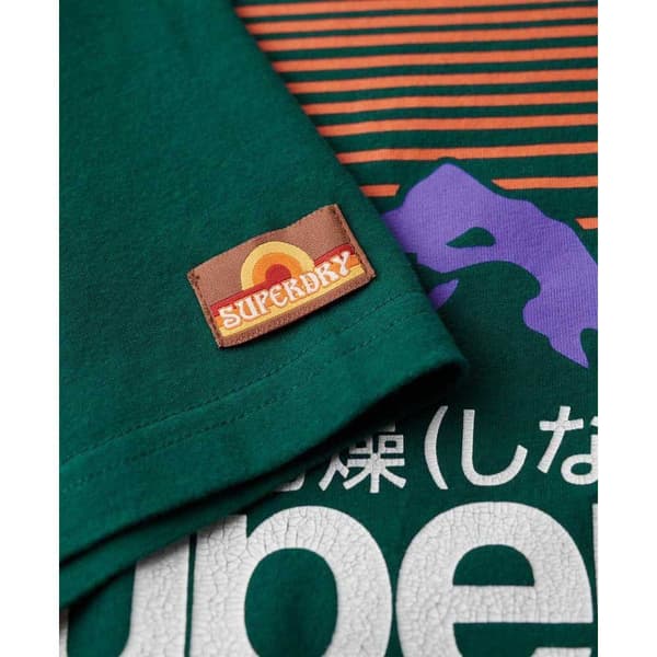 Superdry Kortärmad T-shirt Great Outdoors Nr Graphic Grönt S Man