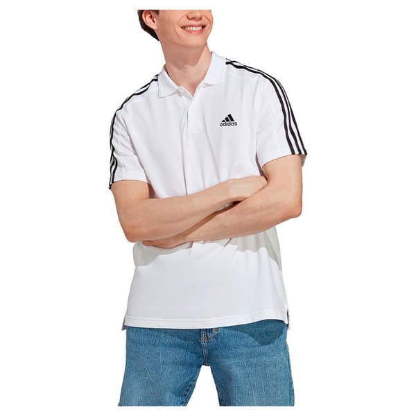 Adidas Kortärmad Piké 3s Pique Ps Vit M / Regular Man