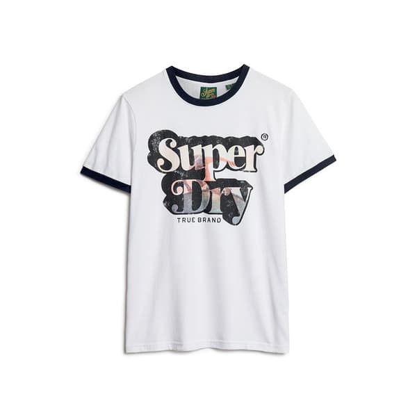 Superdry Kortärmad T-shirt Photographic Logo Vit 3XL Man