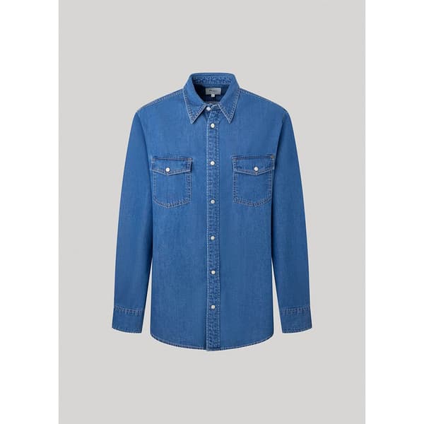Pepe Jeans Lang ærmet Skjorte Hammond Blå XL Mand