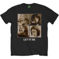Pikkukuva 1 / 4: The beatles - Let It Be Sepia (Large) Unisex Black T-Shirt