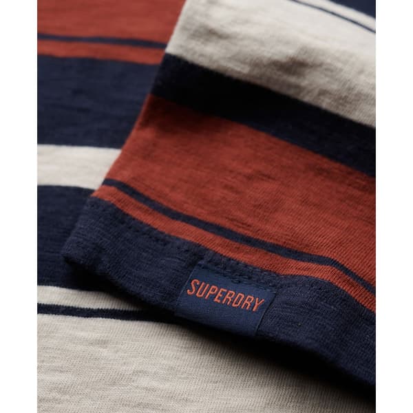 Superdry Kortärmad T-shirt Med Rund Hals Relaxed Fit Stripe Flerfärgad XL Man