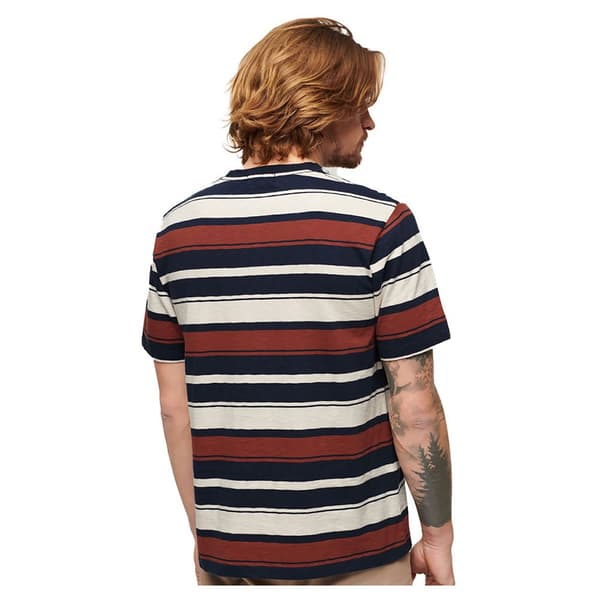 Superdry Kortärmad T-shirt Med Rund Hals Relaxed Fit Stripe Flerfärgad XL Man