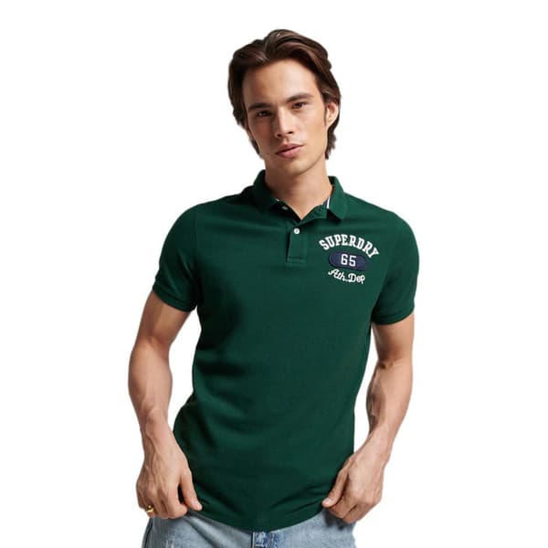 Superdry Polo Vintage Superstate Grönt S Man