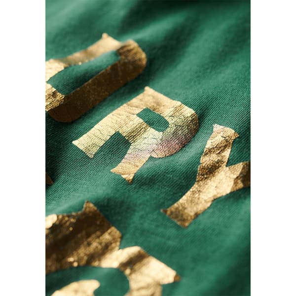 Superdry Kortärmad T-shirt Metallic Workwear Graphic Grönt M Man
