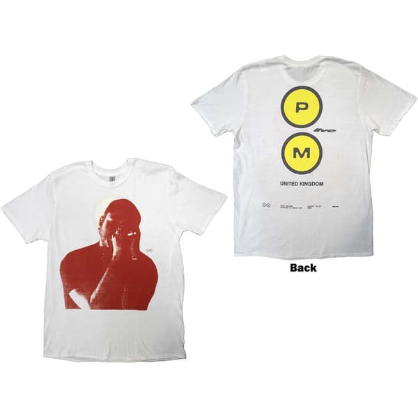 Post Malone Unisex T-Shirt: Red Photo Live (Back Print & Ex-Tour) (XX-Large)