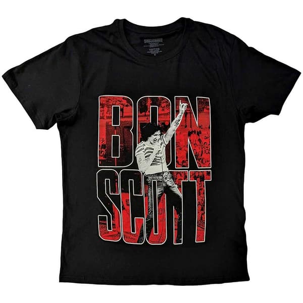 Bon Scott Unisex T-Shirt: Big Type (Medium)