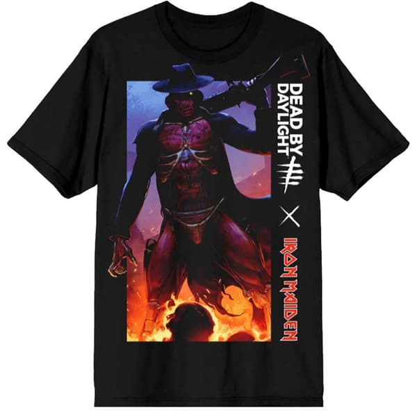 Iron Maiden Unisex T-Shirt: Dead By Daylight Gunslinger (Large)