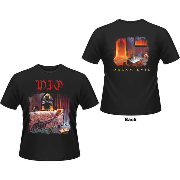 Dio Unisex T-Shirt: Dream Evil (Back Print) (XX-Large)