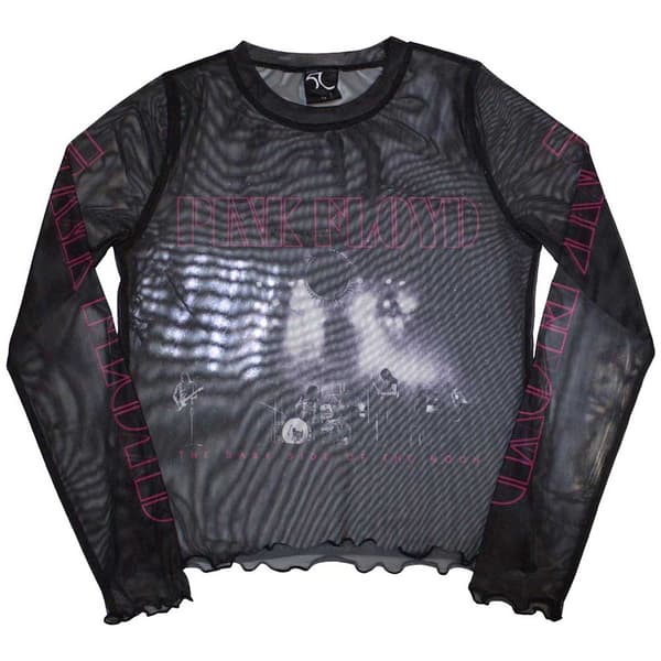 Pink Floyd Ladies Long Sleeve T-Shirt: Live Band (Mesh) (X-Large)