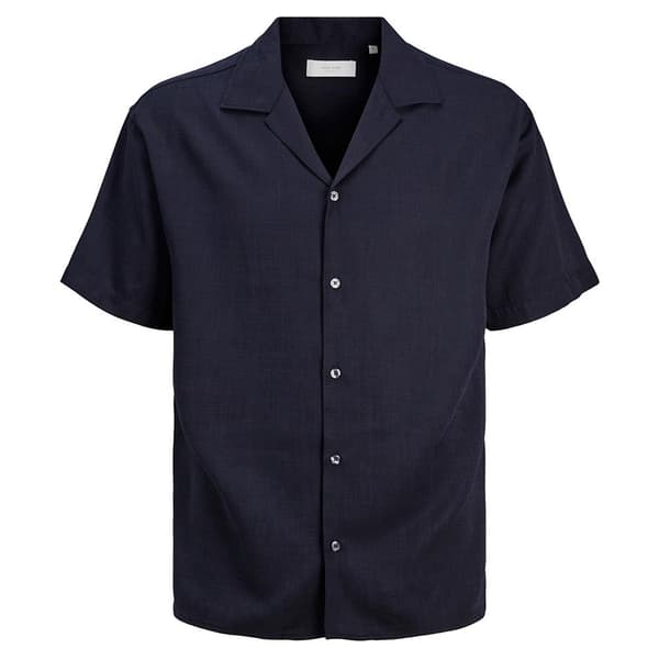 Jack & Jones Lang ærmet Skjorte Aaron Tencel Resort Blå L Mand