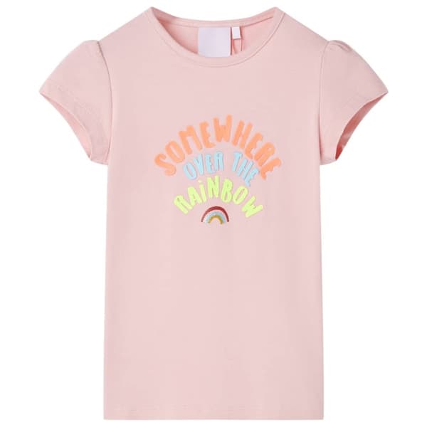 T-shirt för barn ljusrosa 104