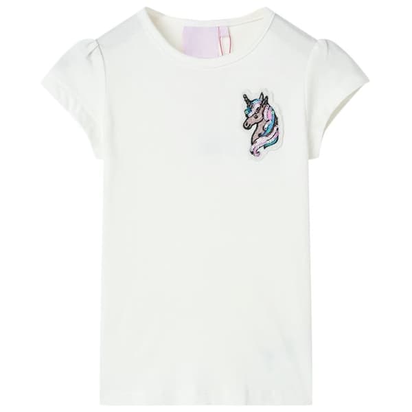 T-shirt för barn ecru 140