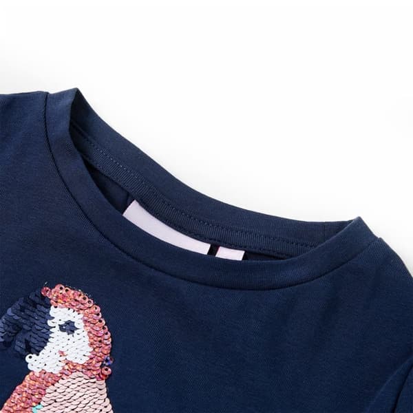 T-shirt för barn marinblå 92