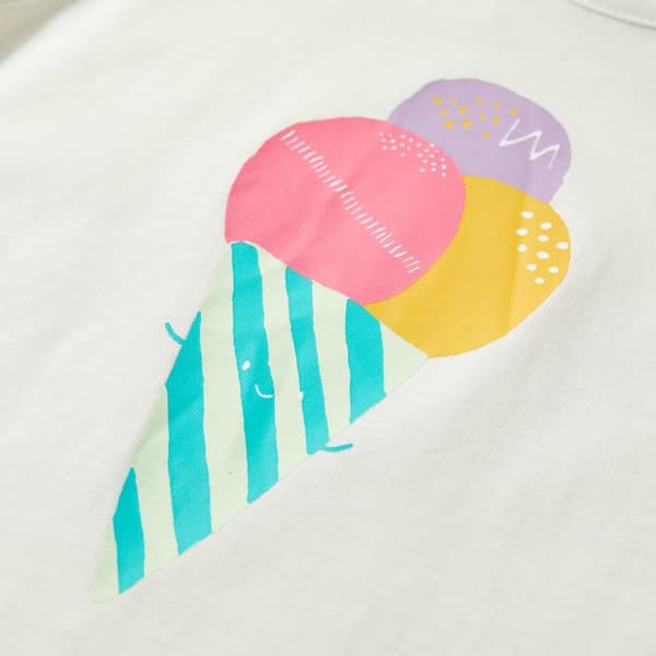 T-shirt för barn ecru 116