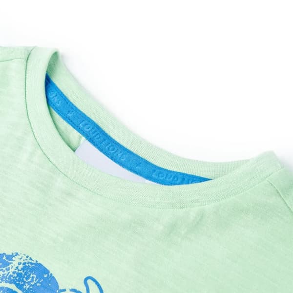 T-shirt för barn ljusgrön 116