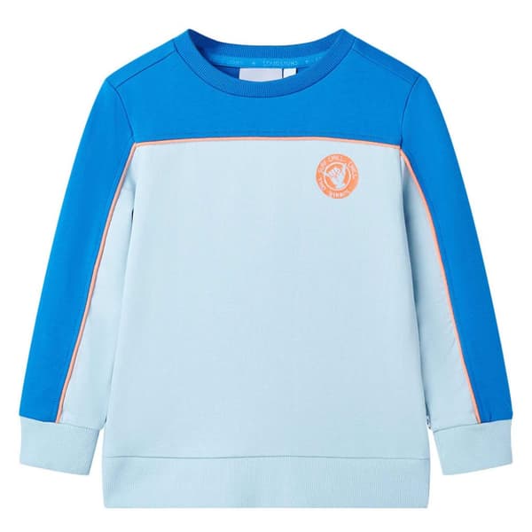 Sweatshirt til børn str. 128 blå og lyseblå