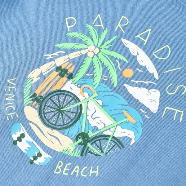 T-shirt för barn mellanblå 104