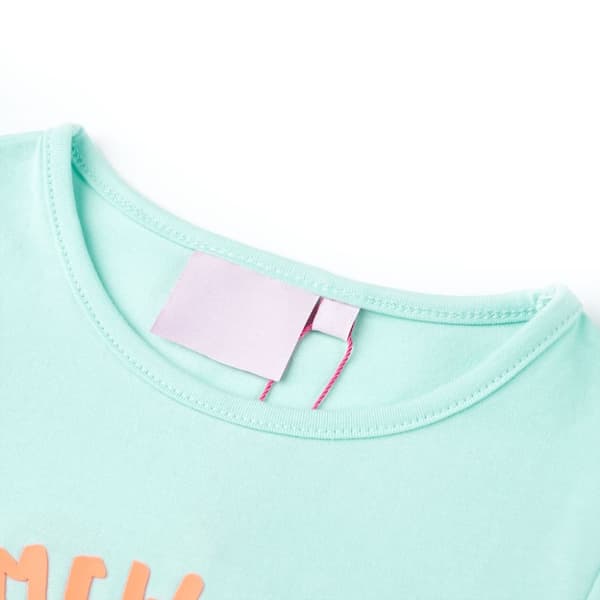 T-shirt för barn aquablå 104