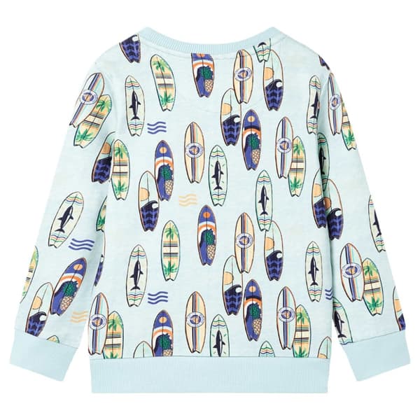 Sweatshirt til børn str. 92 blåmeleret
