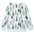 Miniatyrbillede 2 af 7: Sweatshirt til børn str. 92 blåmeleret