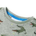 Miniatyrbild 3 av 7: T-shirt för barn khaki melange 128