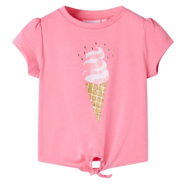 T-shirt för barn klar puderrosa 116