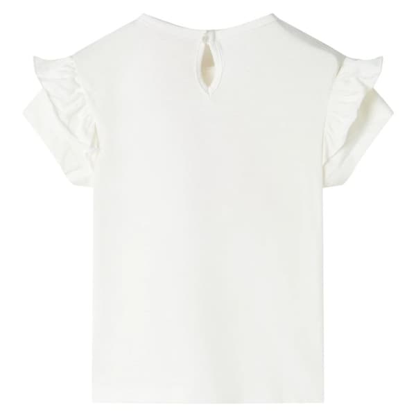T-shirt til børn str. 92 ecrufarvet