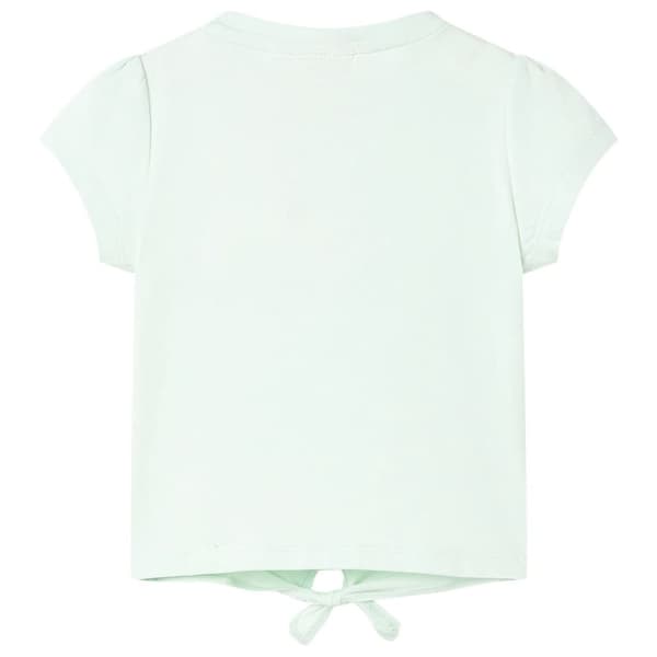 T-shirt för barn ljus mintgrön 92