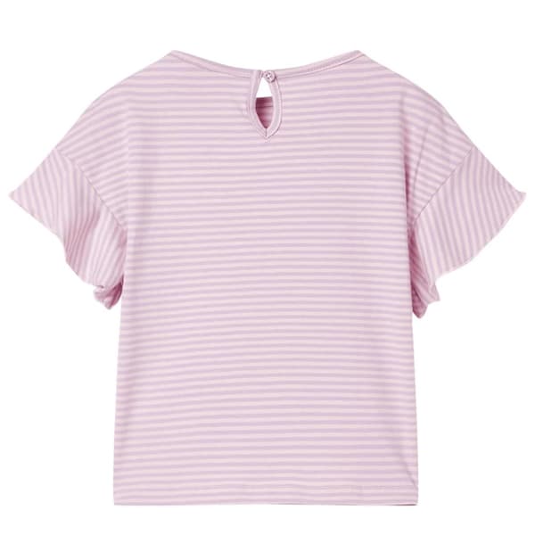 T-shirt med volangärmar för barn lila 92