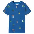 Miniatyrbillede 1 af 7: T-shirt til børn str. 140 mørk blåmeleret
