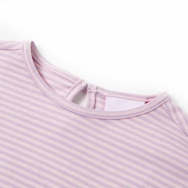 T-shirt med volangärmar för barn lila 140