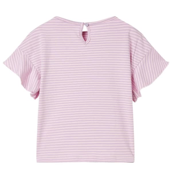 T-shirt med volangärmar för barn lila 140