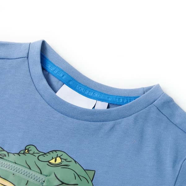 T-shirt för barn mellanblå 104