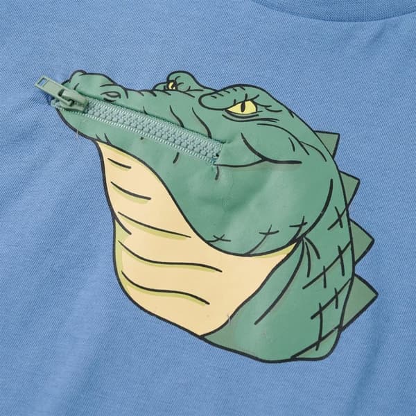 T-shirt för barn mellanblå 104
