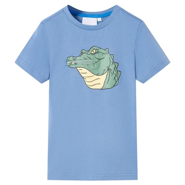 T-shirt för barn mellanblå 104