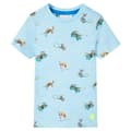 Miniatyrbild 1 av 7: T-shirt för barn ljusblå melange 128
