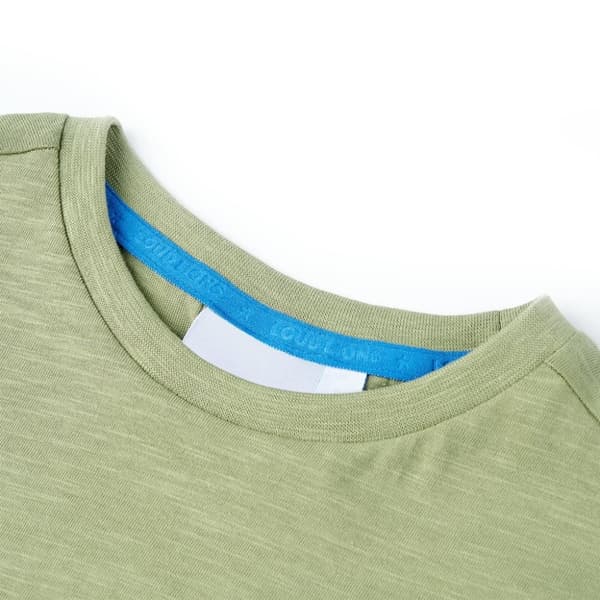 T-shirt för barn ljus khaki 128