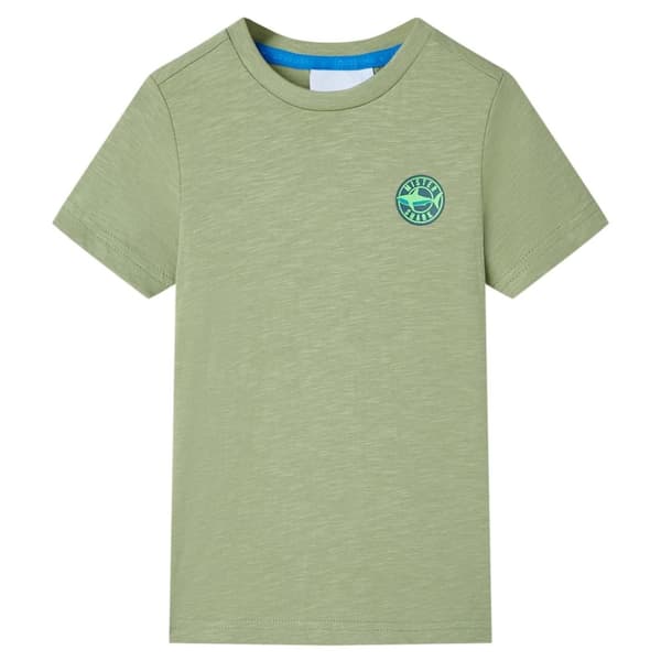T-shirt för barn ljus khaki 128