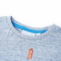 Miniatyrbillede 3 af 7: T-shirt til børn str. 92 mørk blåmeleret