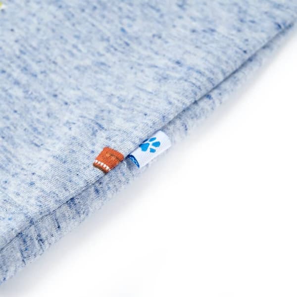 T-shirt til børn str. 92 mørk blåmeleret