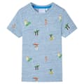 Miniatyrbillede 1 af 7: T-shirt til børn str. 92 mørk blåmeleret
