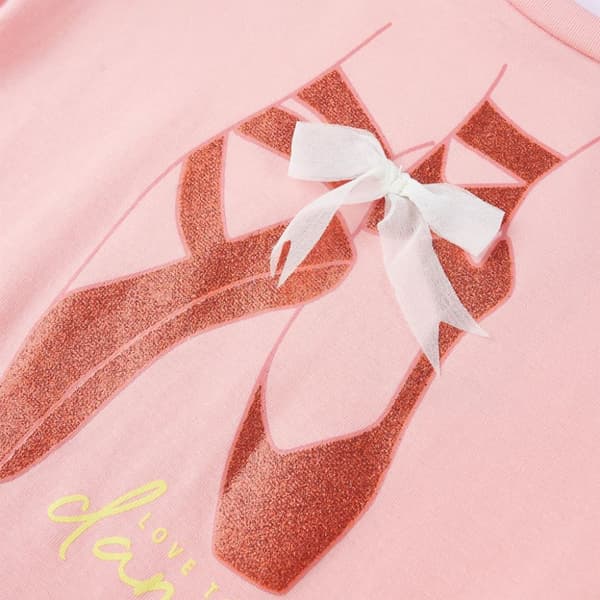 T-shirt för barn rosa 116