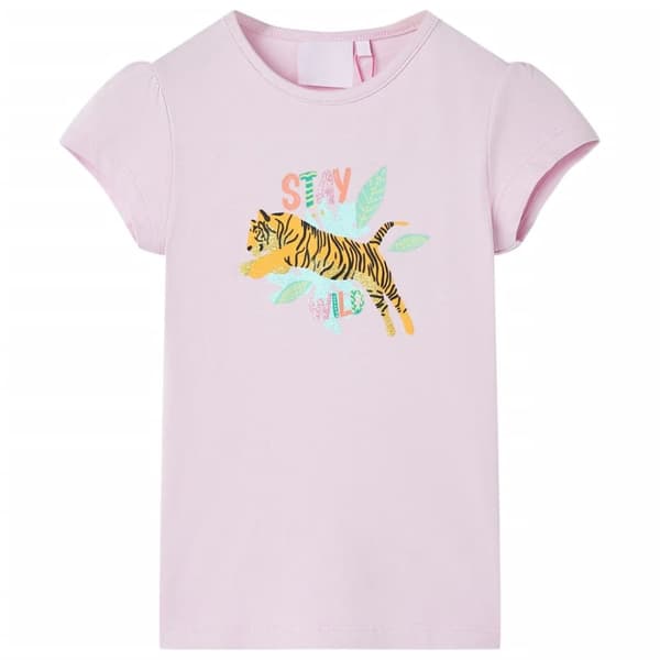T-shirt för barn lila 140