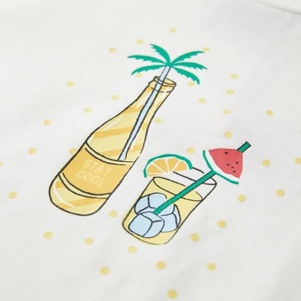 T-shirt för barn ecru 116