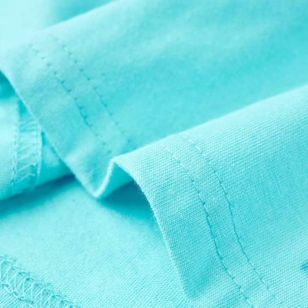 T-shirt med korta ärmar för barn aqua 92